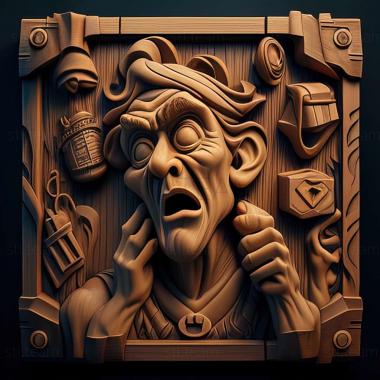 3D model Secret of Monkey Island game (STL)